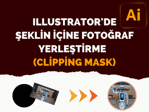 Illustrator’da Şeklin İçine Fotoğraf Yerleştirme (Clipping Mask)