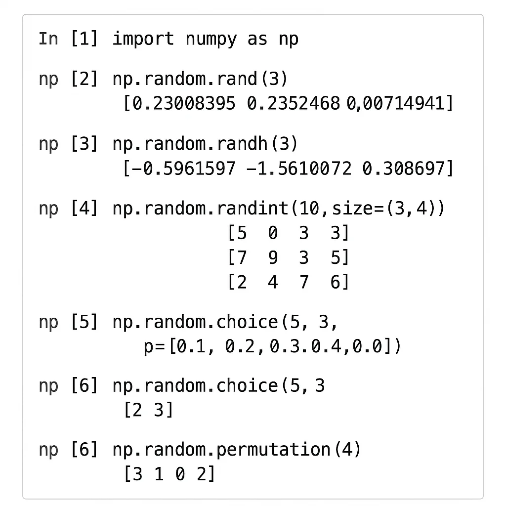 NumPy Random Kullanımı