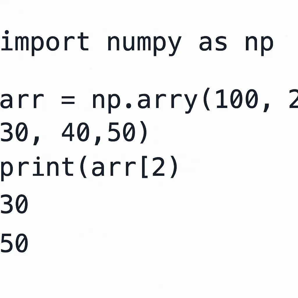 NumPy Dizilerde İndeksleme ve Dilimleme